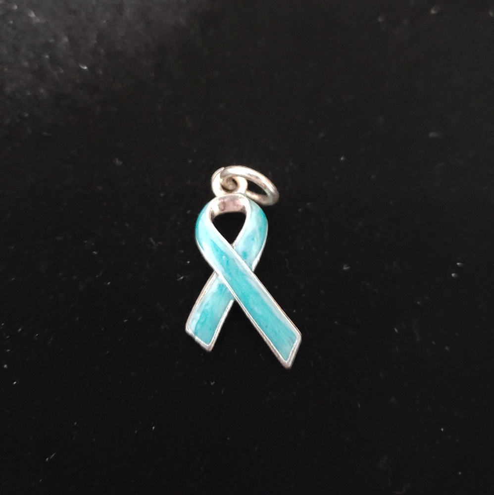 Beaucoup Designs Ovarian Cancer Ribbon Charm